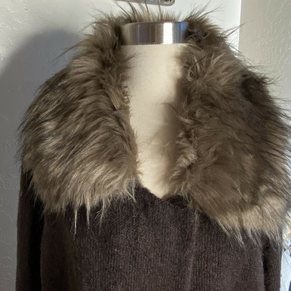 Soft Surroundings St. Moritz Sweater Coat In Brown - Picture 5 of 8